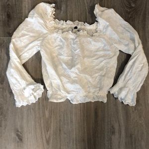 Off the shoulder crop top